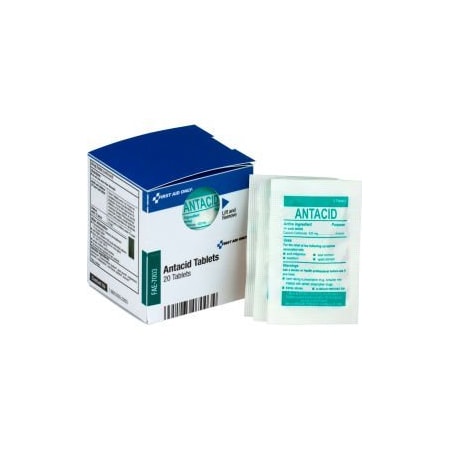 Acme United First Aid Only FAE-7003 SmartCompliance Refill Antacid, 2 Tablets/Packet, 10 Packets/Box FAE-7003